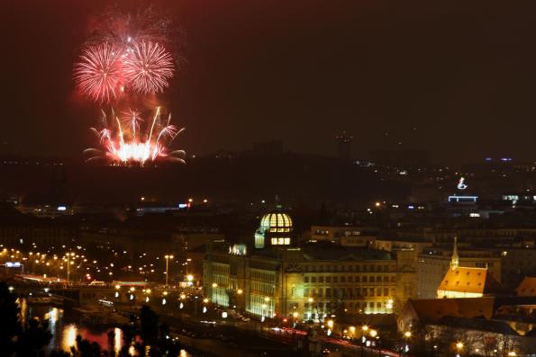 2016 Novoroční ohňostroj Praha